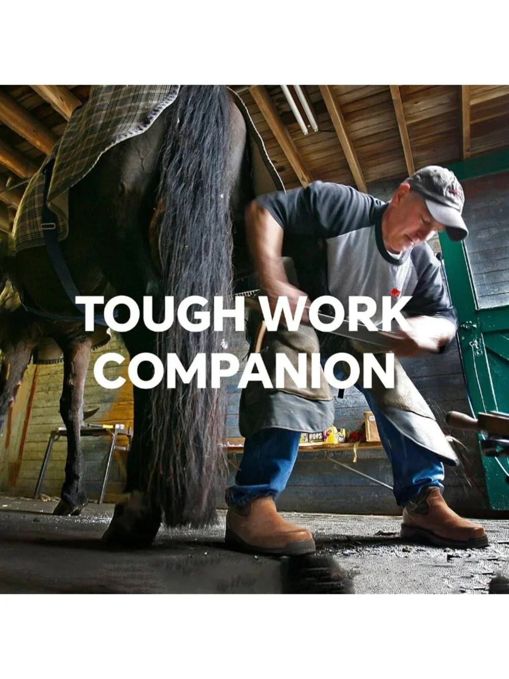 Steel Toe Cowboy Work Boots for Men | Safety Square Toe Western Style Footwear